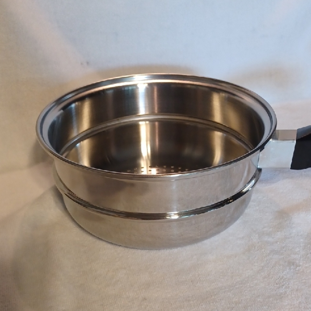 Stainless Steel Steamer/Double Boiler Insert - Silver